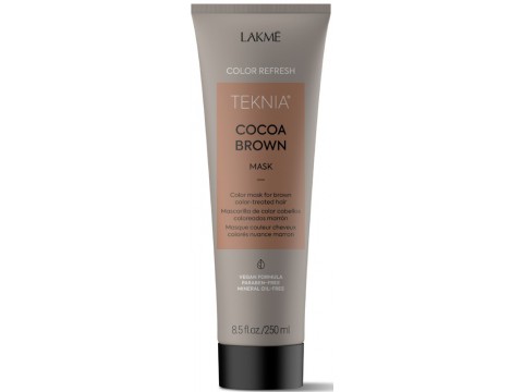 Lakme rudą spalvą paryškinanti kaukė Teknia Cocoa Brown Mask 250ml Lakme rudą spalvą paryškinanti kaukė Teknia Cocoa Brown Mask 250ml